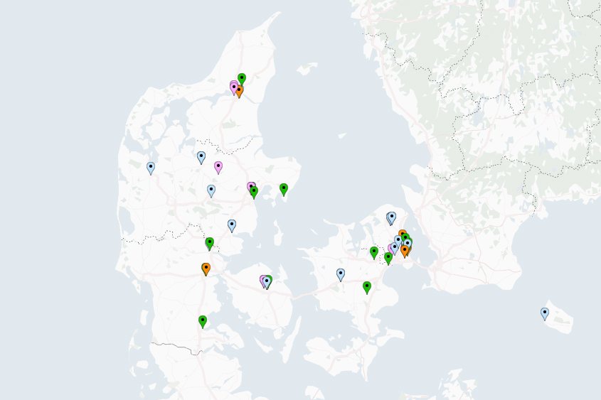 COI's interaktive Danmarkskort