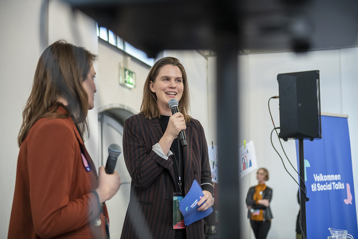 På billedet ses Social Talks, der arbejder for at øge trivslen blandt børn. (Arthur Cammelbeeck)