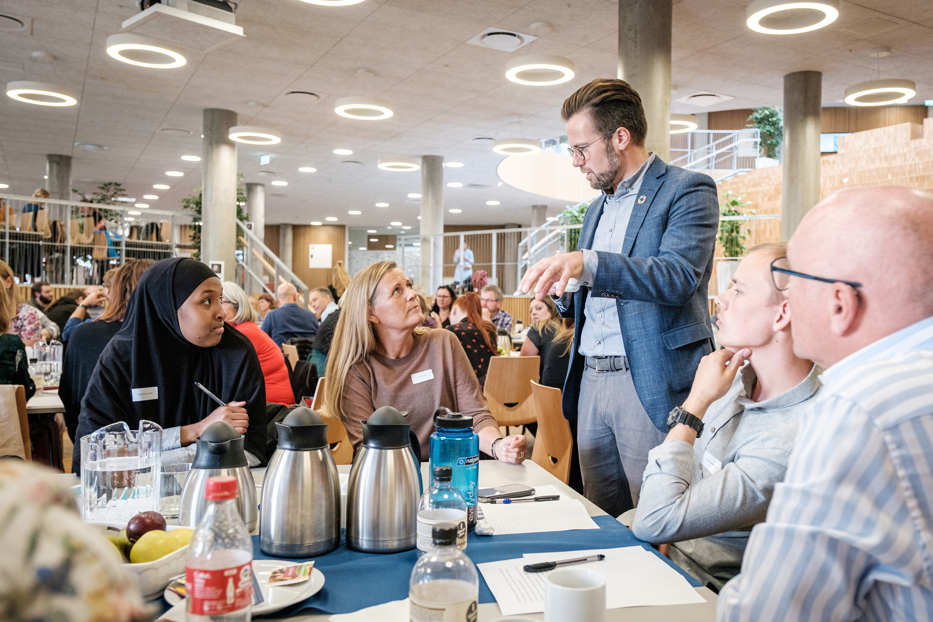 Borgerrådsmøde i Odense Kommune. På billedet ses Odenses Borgmester i selskab med Borgerrådet.