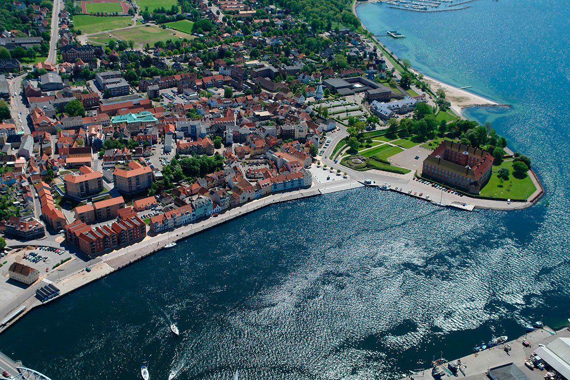 Sønderborg set fra oven